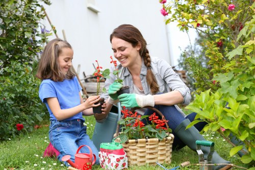 Garden redesign with paving and planting in an Ilford home